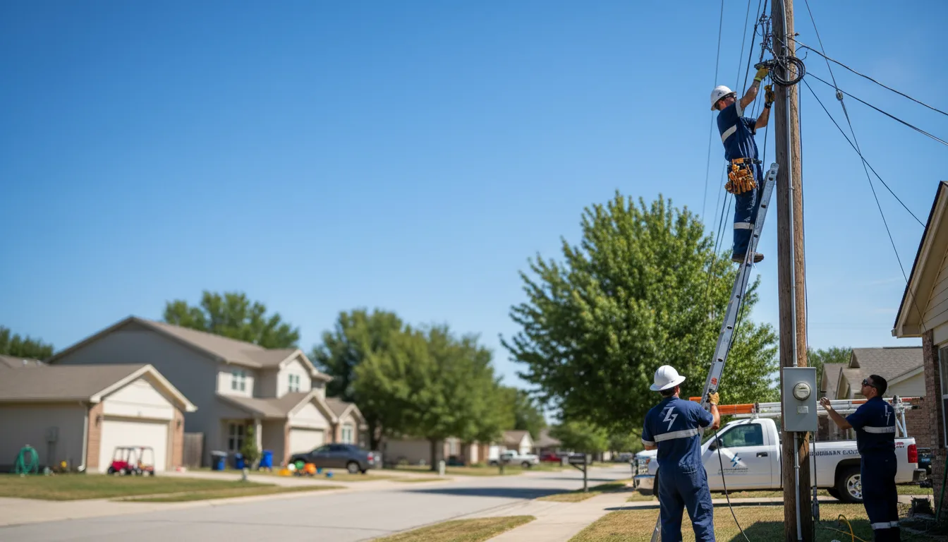 Residential electrician providing installation services in Apison, TN